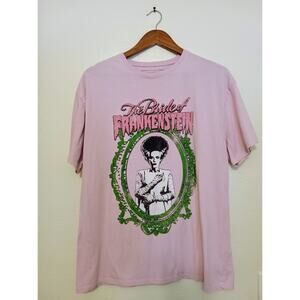 Bride of Frankenstein Universal Monsters Femme Fatale Gothic Horror T-Shirt SZ M